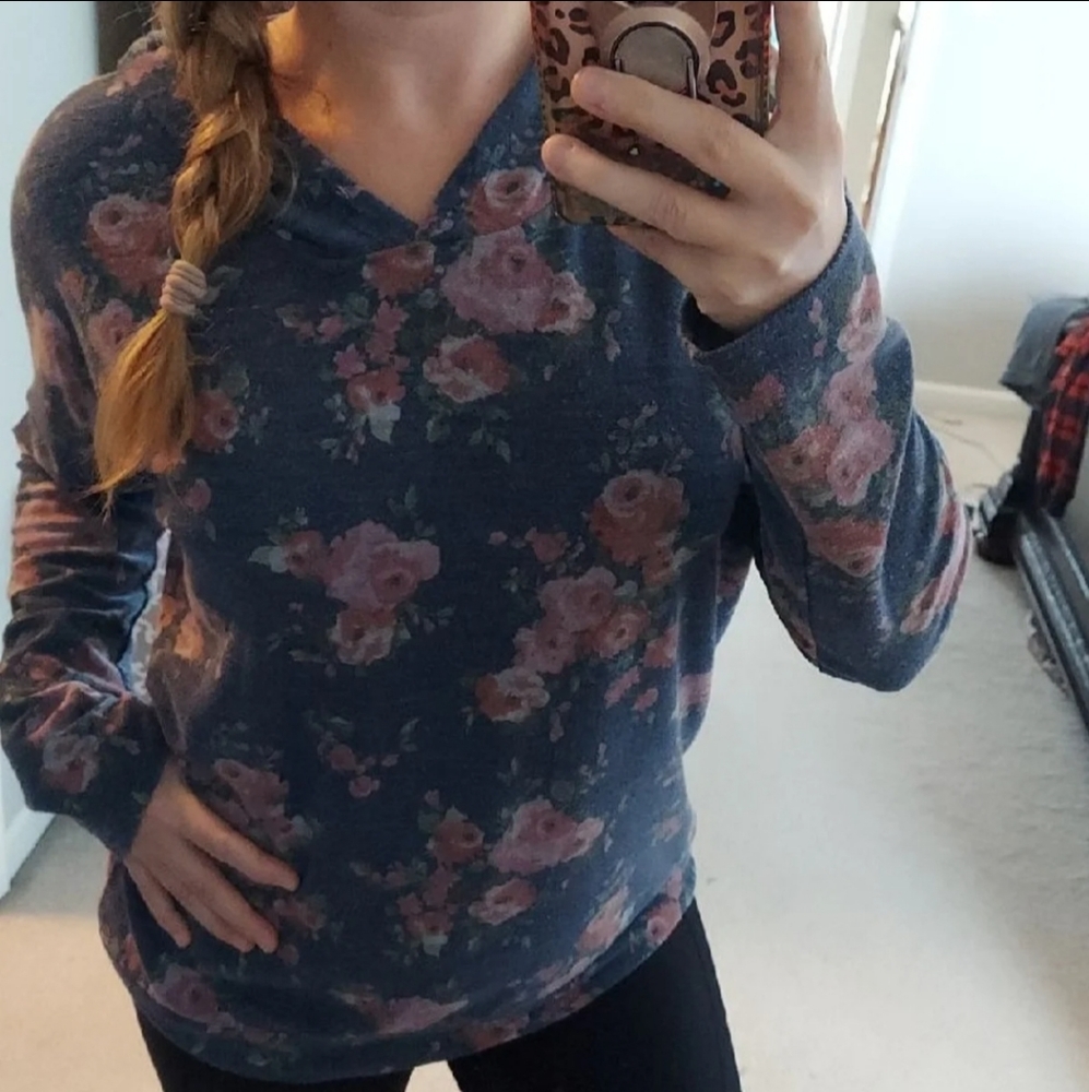 Floral hoodie